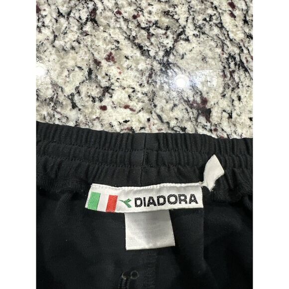 Diadora authentic black knit‎ sweats sweatpants joggers US XL - Picture 5 of 10